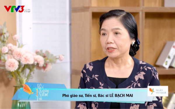 Chuyên gia Lê Bạch Mai chia sẻ trong chương trình Mỗi ngày một niềm vui - VTV3 (Ảnh cắt từ chương trình)