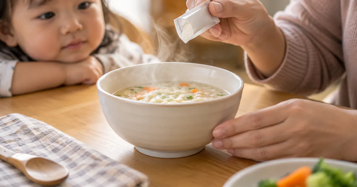 Cha mẹ tìm hiểu men vi sinh dạng bột pha với thức ăn nóng được không trước khi trộn vào cháo cho trẻ
