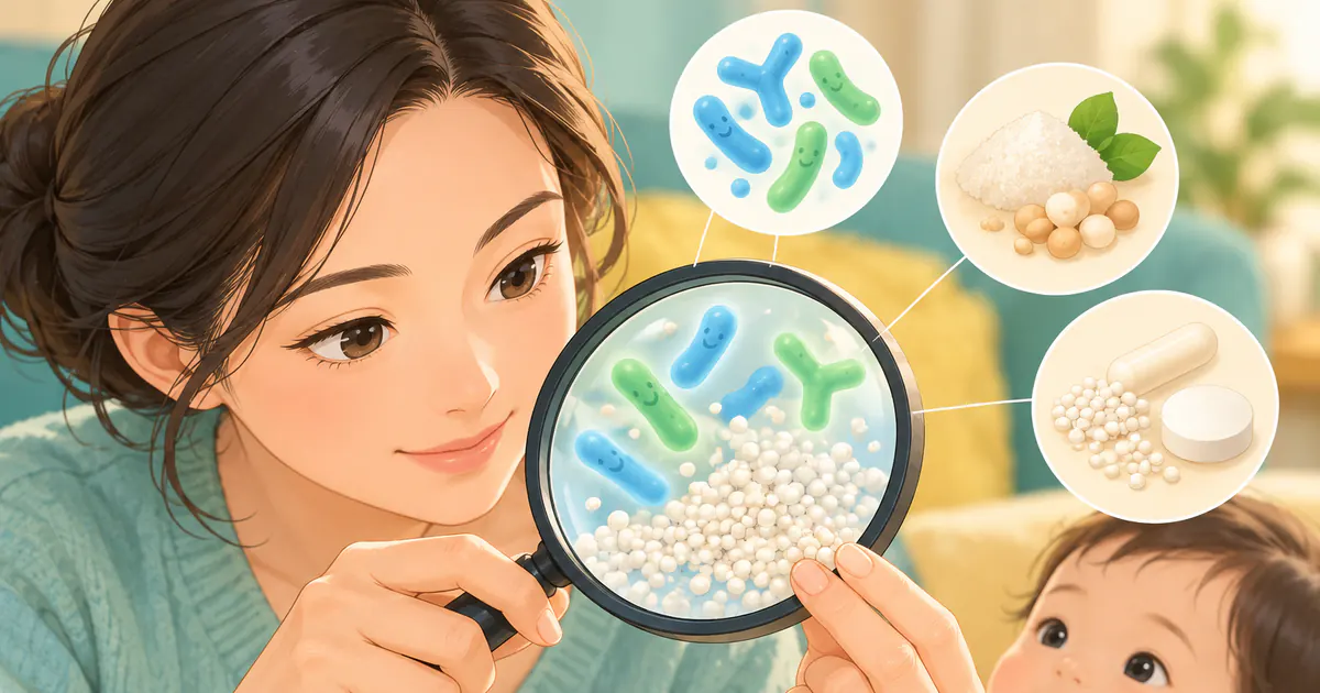 Cha mẹ xem xét chủng lợi khuẩn và thành phần phụ trước khi chọn