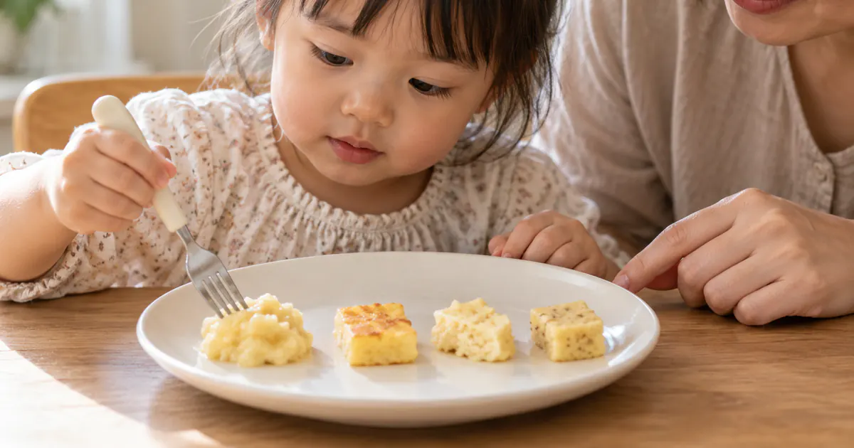 Món quen làm cầu nối để trẻ từng bước khám phá thực phẩm mới