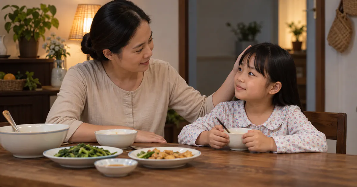Cha mẹ quan sát bữa tối liên quan đến cơn đau bụng của trẻ
