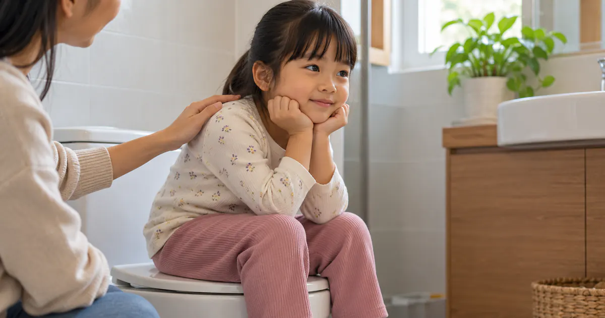 Trẻ tập tư thế ngồi thư giãn với bàn chân có điểm tựa chắc chắn