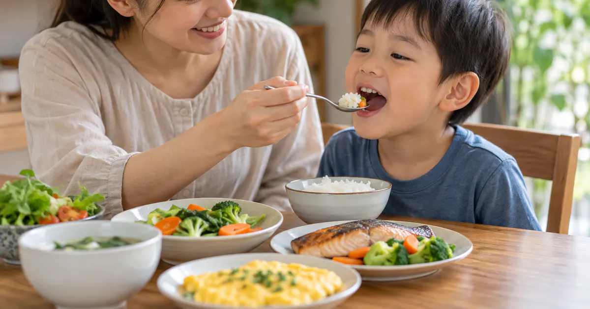 Mẹ chuẩn bị bữa ăn cân đối khi tìm hiểu trẻ thấp còi có thể cải thiện bằng dinh dưỡng thế nào