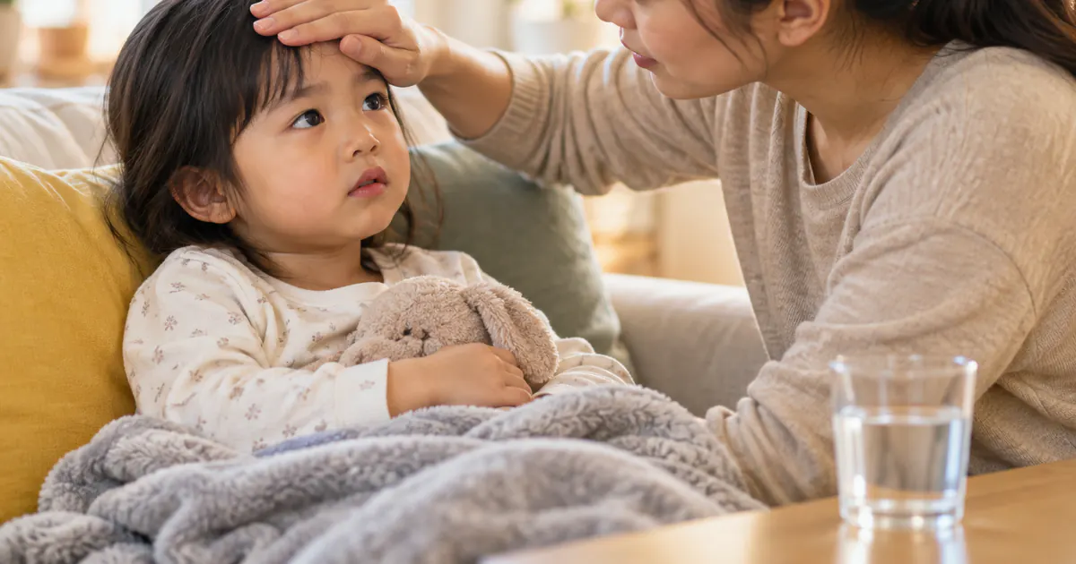Cha mẹ quan sát độ tỉnh táo và tình trạng uống nước của trẻ tại nhà