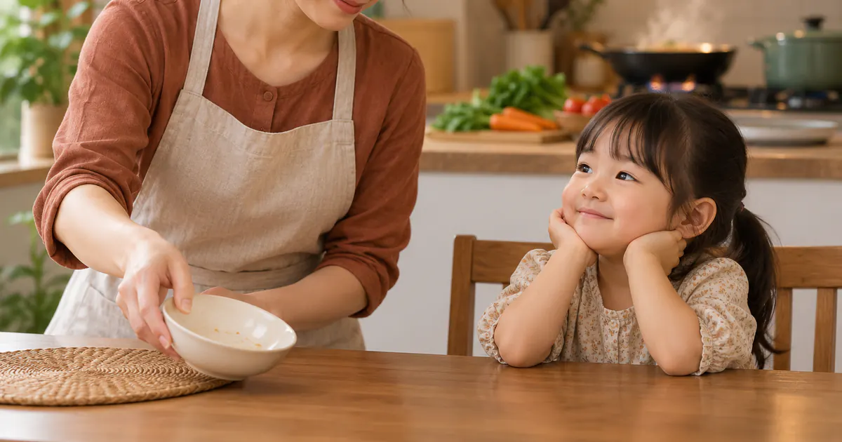 Cha mẹ kết thúc bữa phụ sớm để trẻ kịp đói trước bữa chính