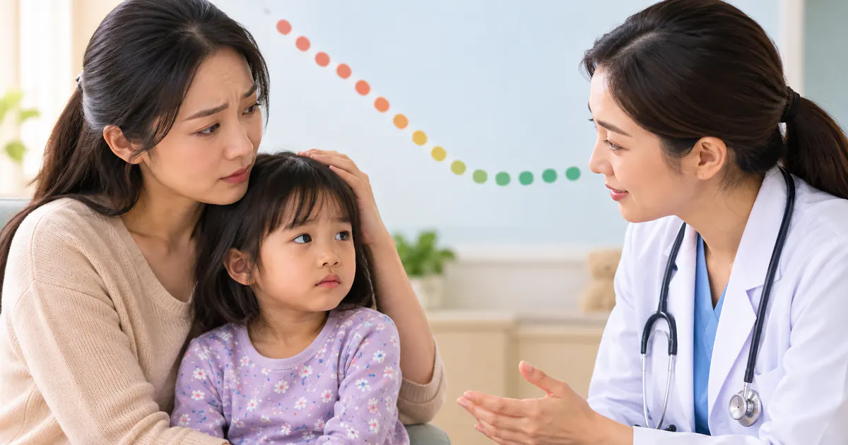 Cha mẹ trao đổi với chuyên gia khi đường tăng trưởng của trẻ thay đổi bất thường