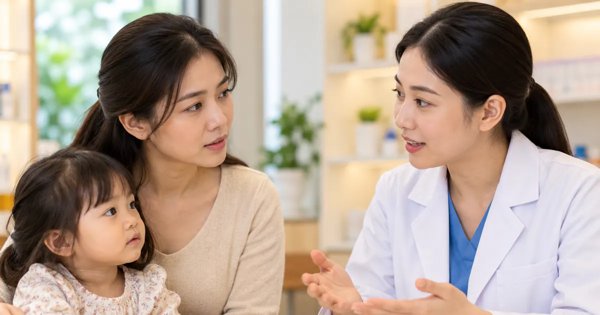 Mẹ hỏi dược sĩ về độ tuổi và độ an toàn của men vi sinh cho trẻ