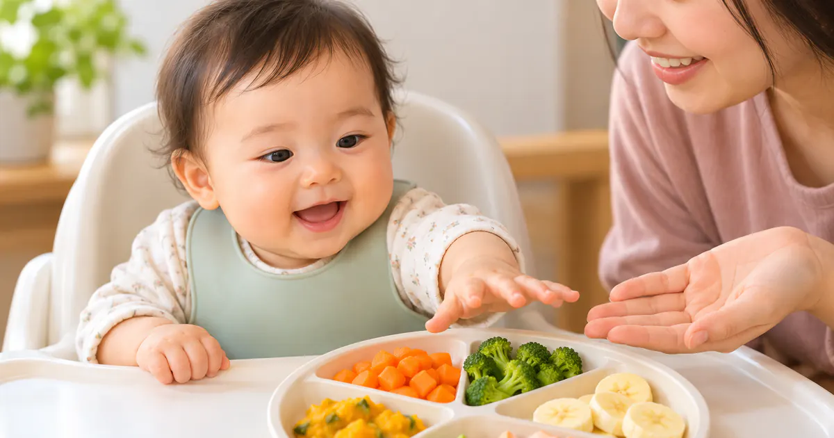 Trẻ tự nguyện khám phá nhiều món ăn dặm mềm và đa dạng