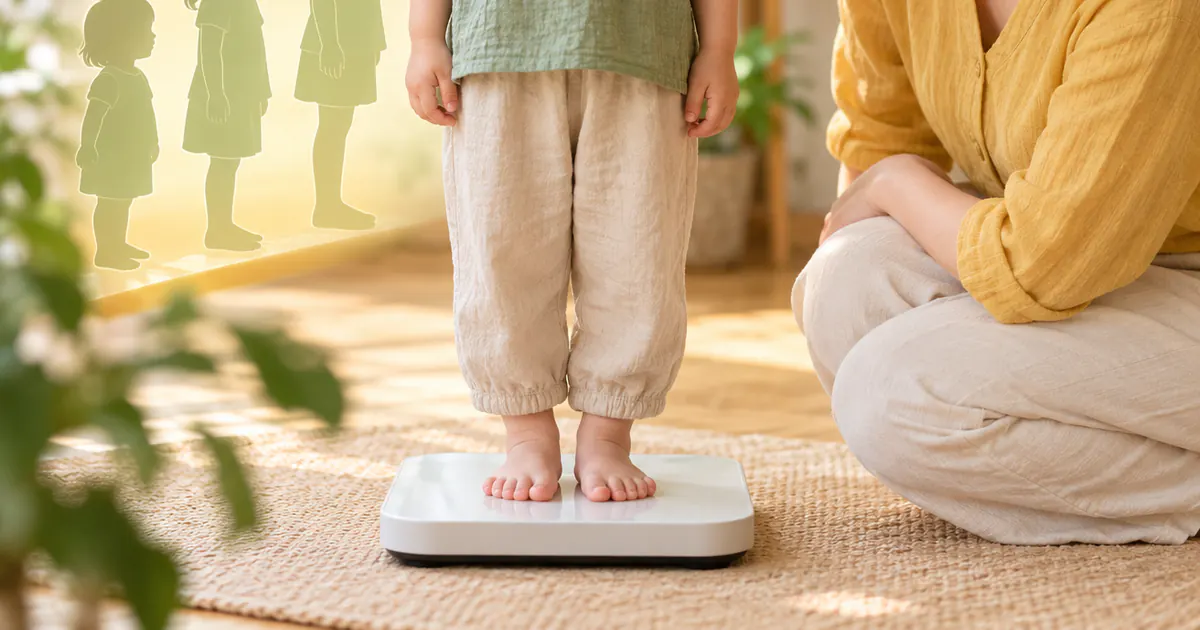 Cha mẹ theo dõi cân nặng và tăng trưởng của trẻ theo thời gian