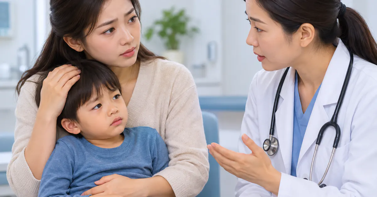 Cha mẹ liên hệ nhân viên y tế khi trẻ có dấu hiệu bất thường
