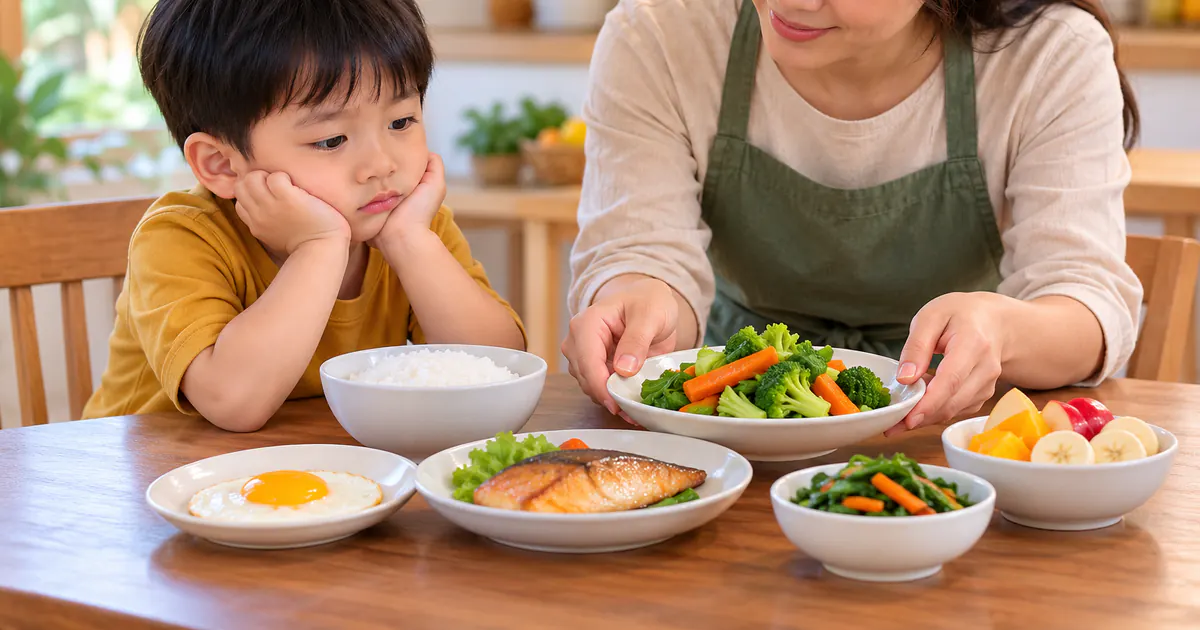 Cha mẹ xem lại độ đa dạng và mật độ dinh dưỡng trong khẩu phần của trẻ