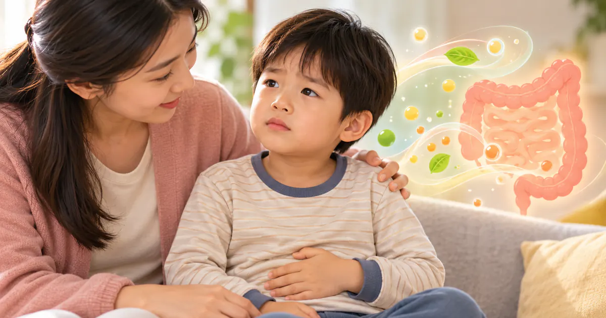 Trẻ được cha mẹ theo dõi triệu chứng tiêu hóa khi chậm tăng trưởng