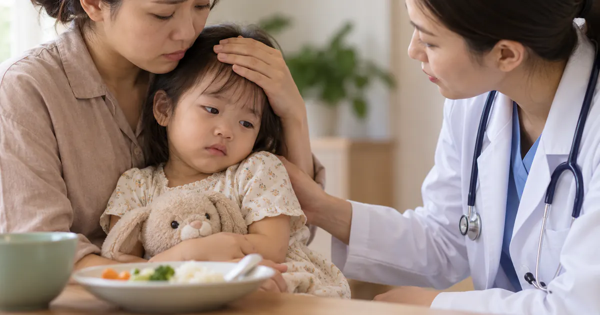 Người chăm sóc nhận thấy trẻ mệt và cần được nhân viên y tế đánh giá