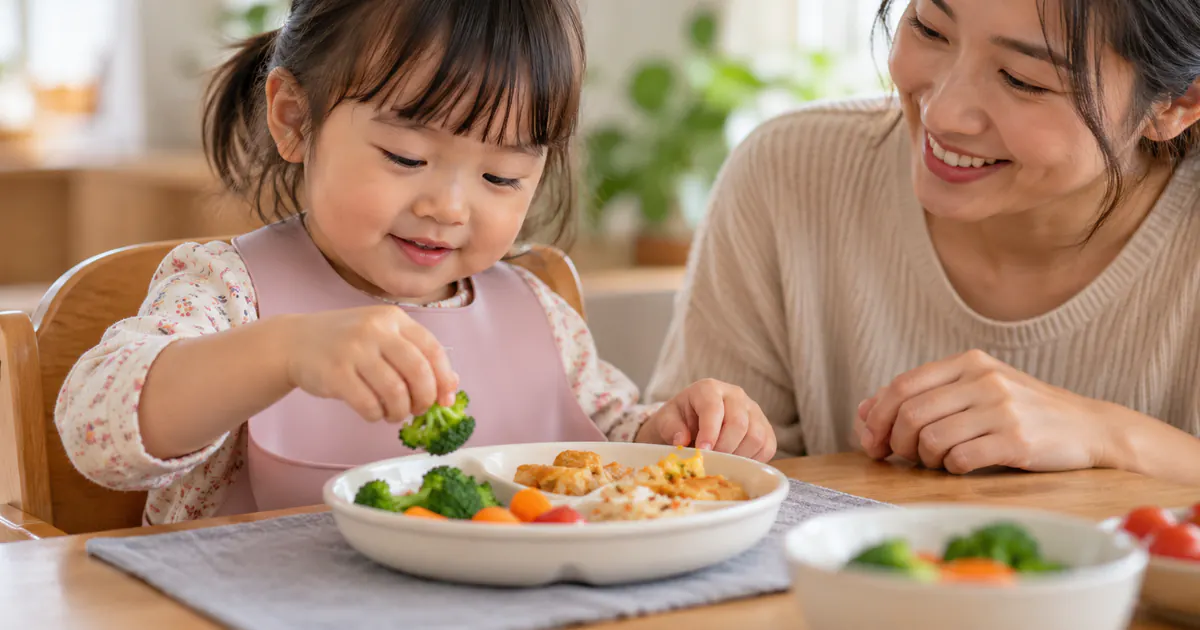 Môi trường bàn ăn gọn giúp trẻ tập trung vào thức ăn
