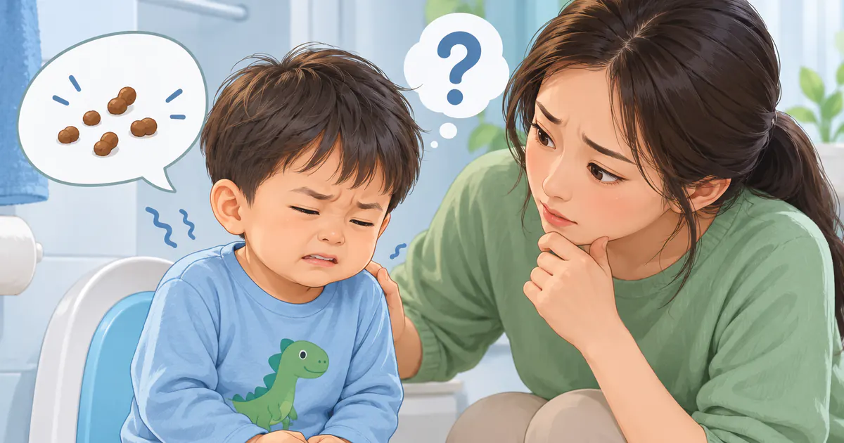 Mẹ hỗ trợ trẻ táo bón đi phân nhỏ nhiều lần trong ngày