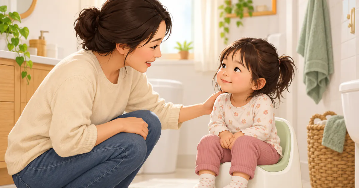 Trẻ làm quen lại với bô từng bước sau khi từng sợ đi ngoài đau