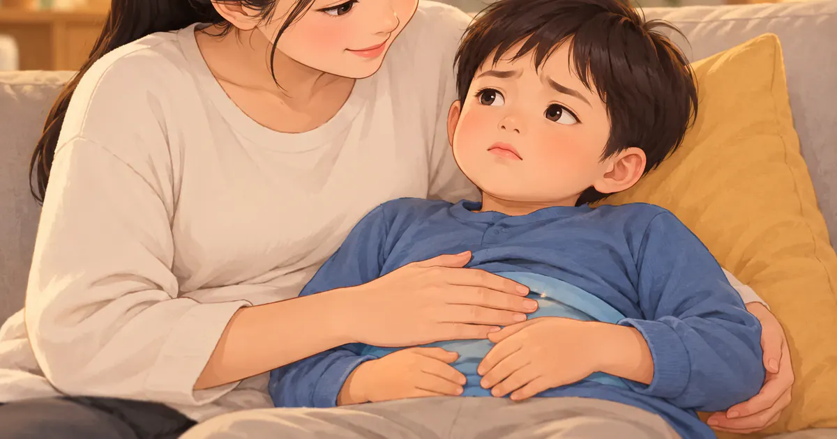 Cha mẹ nhẹ nhàng giúp trẻ dễ chịu hơn khi bị đầy hơi